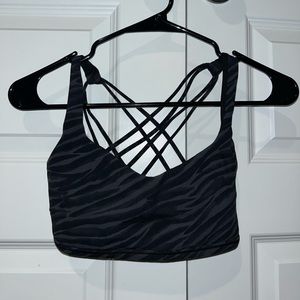 Lululemon striped sports bra